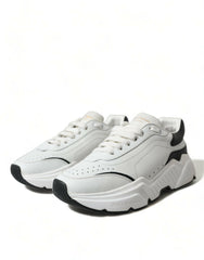 Dolce & Gabbana Chic Black & White Daymaster Leather Sneakers