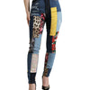 Dolce & Gabbana Vibrant Patchwork Skinny Jeans