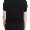 Cavalli Elegant Short Sleeved Black Jumper