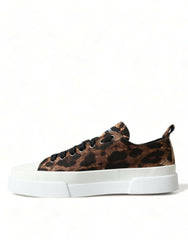 Dolce & Gabbana Elegant Leopard Print Casual Sneakers