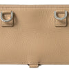 Dolce & Gabbana Elegant Beige Leather Wallet with Detachable Strap