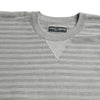 Dolce & Gabbana Elegant Gray Striped Silk Crewneck Pullover