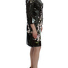 Dolce & Gabbana Elegant Floral Sheath Cocktail Dress