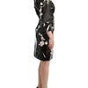 Dolce & Gabbana Elegant Floral Embellished Shift Dress