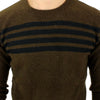 Costume National Elegant Crewneck Striped Sweater Pullover