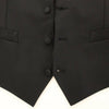 Dolce & Gabbana Elegant Silk-Wool Black Dress Vest