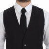 Dolce & Gabbana Sleek Gray Wool Dress Vest