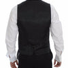 Dolce & Gabbana Sleek Gray Wool Dress Vest