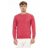 Baldinini Trend Red Cotton Men Sweater