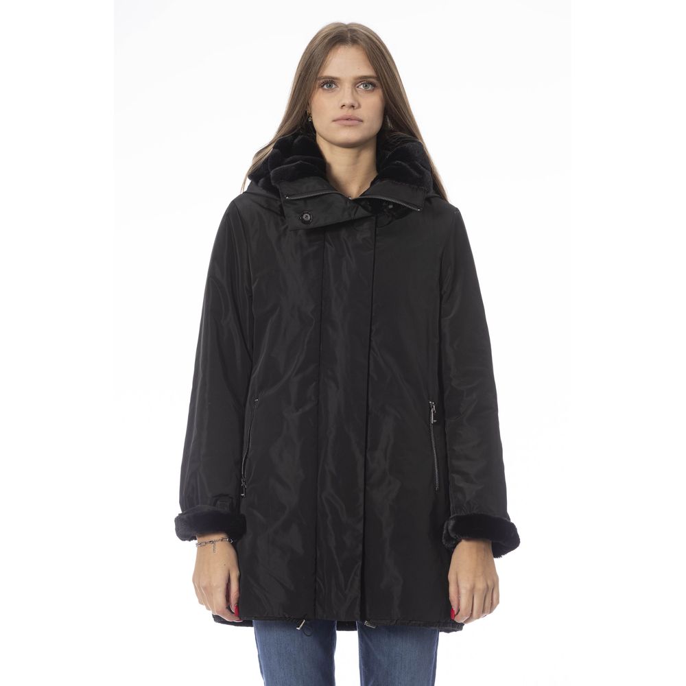 Baldinini Trend Black Polyester Women Jacket