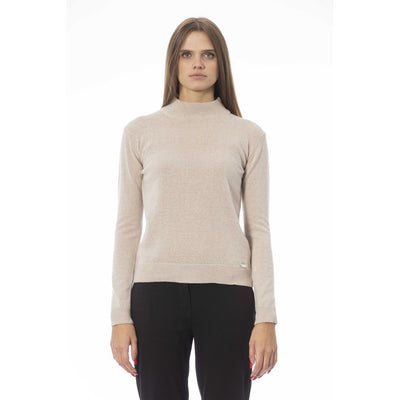 Baldinini Trend Beige Cashmere Women Sweater