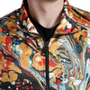 Dolce & Gabbana Colorful Abstract Bomber Jacket