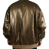 Dolce & Gabbana Elegant Bronze Bomber Jacket