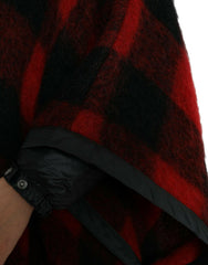 Dolce & Gabbana Elegant Buffalo Check Poncho Jacket