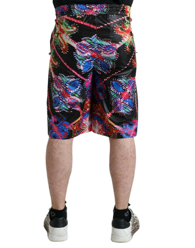 Dolce & Gabbana Elegant Luminary Print Bermuda Shorts