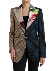 Dolce & Gabbana Elegant Multicolor Patchwork Blazer