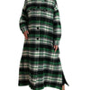 Dolce & Gabbana Elegant Green Plaid Long Coat