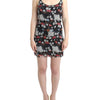 Costume National Multicolor Silk Floral Mini Dress