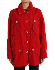 Dolce & Gabbana Elegant Red Long Sleeve Jacket