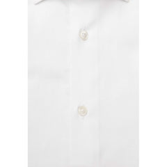 White Cotton Men Shirt