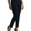 Dolce & Gabbana Elegant Mid Waist Tapered Pants in Blue