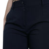 Dolce & Gabbana Elegant Mid Waist Tapered Pants in Blue