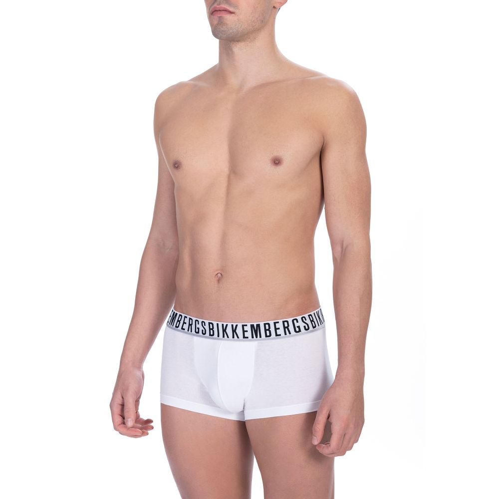 White Cotton Men's Underwear Trunk Pack