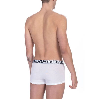 Bikkembergs White Cotton Men's Underwear Trunk Pack