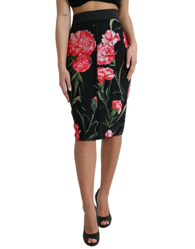 Dolce & Gabbana Floral High Waist Pencil Skirt