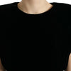 Dolce & Gabbana Velvet Exaggerated Shoulder Top