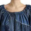 Dolce & Gabbana Elegant Cotton Denim Blouse Top