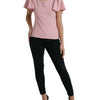 Dolce & Gabbana Chic Pink Bell Sleeve Top