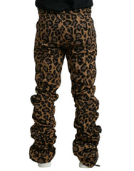 Chic Leopard Print Jogger Pants