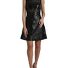 Valentino Elegant Black A-Line Mini Dress