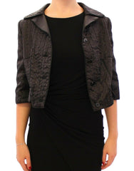 Dolce & Gabbana Elegant Black Bolero Shrug Jacket