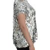 Dolce & Gabbana Enchanted Sicily Sequined Evening Blouse