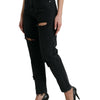 Dolce & Gabbana Elegant High-Waist Black Stretch Jeans