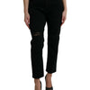 Dolce & Gabbana Elegant High Waist Black Stretch Jeans