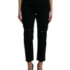 Dolce & Gabbana Elegant High Waist Black Stretch Jeans