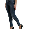 Dolce & Gabbana Elegant Mid Waist Stretch Jeans in Blue