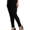 Dolce & Gabbana Chic Black Mid-Waist Stretch Jeans