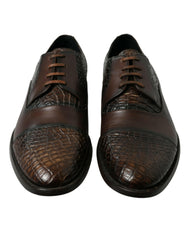 Elegant Textured Leather Oxford Dress Shoes