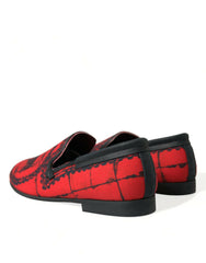 Torero-Inspired Luxe Red & Black Loafers