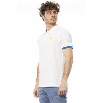 Invicta White Cotton Men Polo Shirt