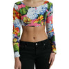 Dolce & Gabbana Floral Elegance Cropped Blouse