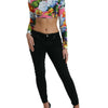 Dolce & Gabbana Floral Elegance Cropped Blouse