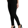 Dolce & Gabbana Elegant Black Mid-Waist Stretch Jeans