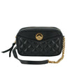 Versace Elegant Small Black Leather Crossbody Bag