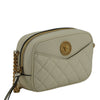 Versace Elegant White Lamb Leather Camera Bag