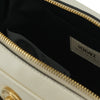 Versace Elegant White Lamb Leather Camera Bag